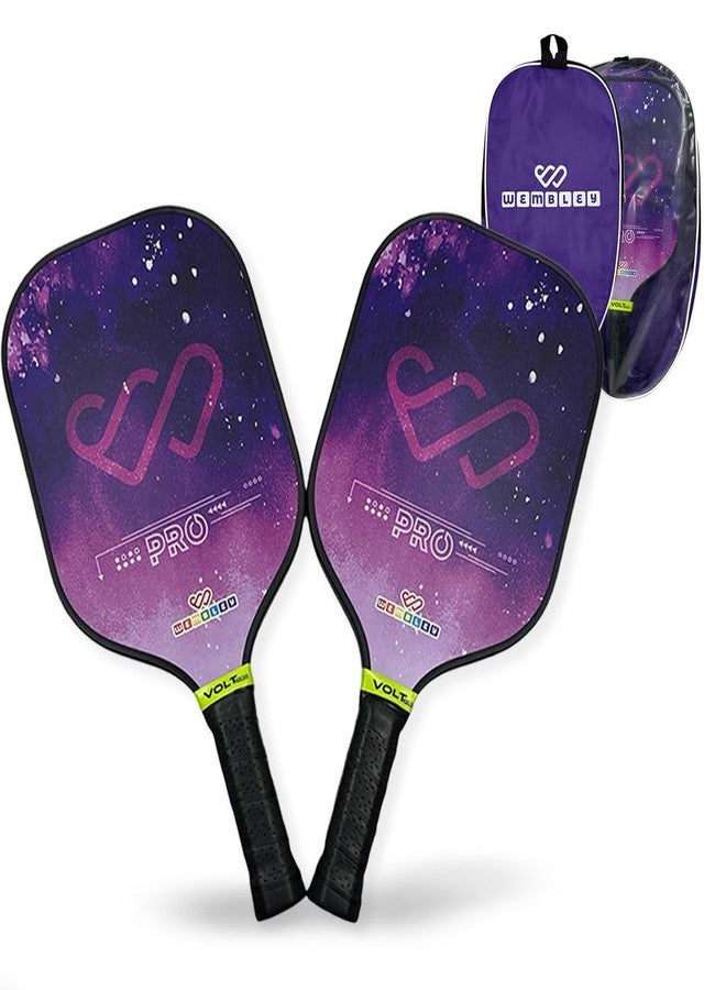 Wembley Pickleball Paddle Set| Sturdy and Lightweight Pickle Ball Racket with Anti-Slip Grip| Ideal for Kids and Adults (Purple) - Image 1
